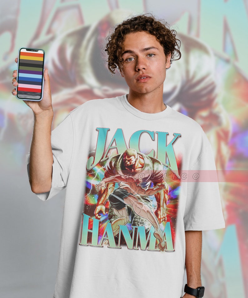 Jack Hanma Baki the Grappler Tee, Boxing Anime Series Unisex Shirt for Fans - Image 3