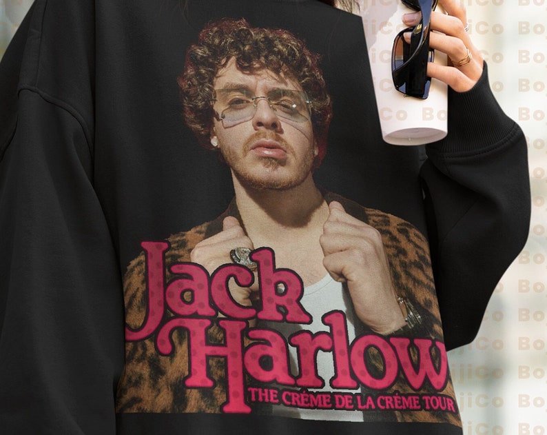 Jack Harlow Homage Hangout Sweatshirt - Rapper Hip Hop ft. Doobie Style 90s Shirt, Industry Baby Sweater for Fans - Image 2