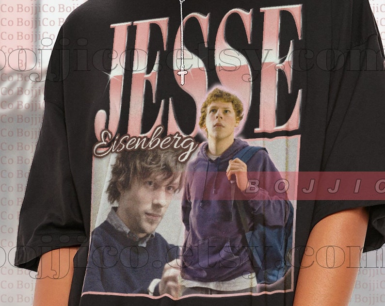 Jesse Eisenberg Retro Homage Tee for Fans - Image 2