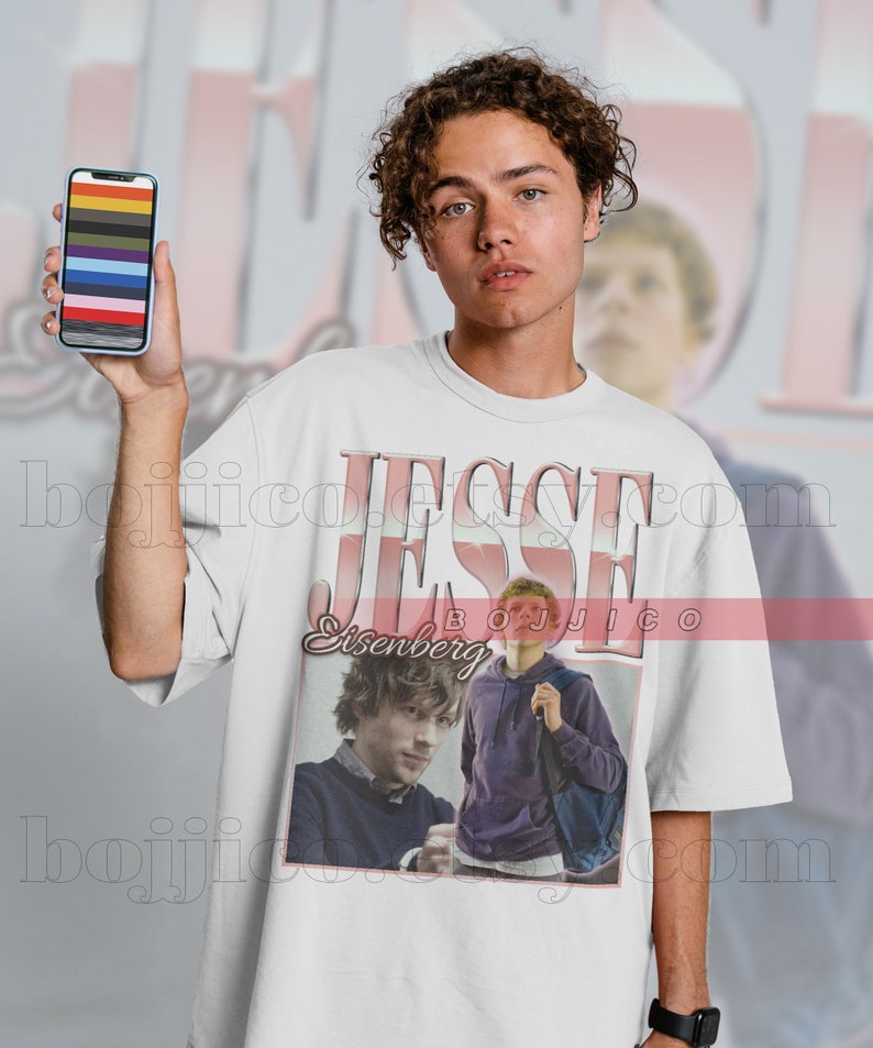 Jesse Eisenberg Retro Homage Tee for Fans - Image 3
