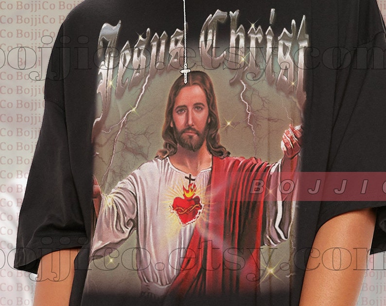 Jesus Christ Bootleg Tee, Ultimate Deadlifter Unisex Shirt, Vintage Religion T-Shirt, Perfect Gift Idea - Image 2