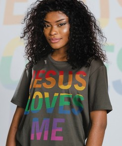 Jesus Love Me PRIDE T-Shirt, LGBT Rainbow Love Symbol Tee, Human Rights Shirt, Perfect for Supporters