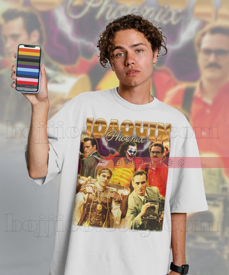 Joaquin Phoenix Joke Shirt, Unisex Vintage T-Shirt, Aesthetic Retro Shirt, Perfect Fan Gift Idea - Image 3