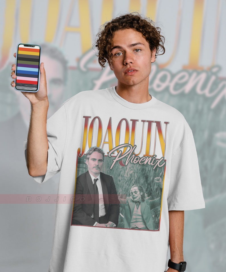 Joaquin Phoenix Retro Tee, Classic Aesthetic Shirt, Unisex Vintage T-Shirt, Perfect Birthday Gift for Fans - Image 3