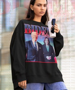 Joe Biden Homage Sweatshirt - Retro 90s Politician Sweater for Supporters