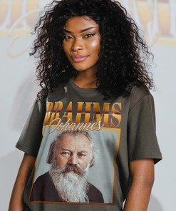 Johannes Brahms Music Composer Tee with Beethoven Quote