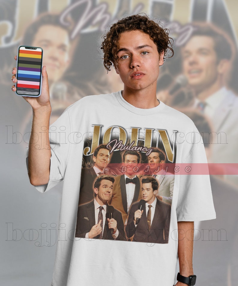 John Mulaney Stand Up Comedian Shirt, Vintage 90s Tee, Perfect Gift for Fans of John Edmund Mulaney - Image 3