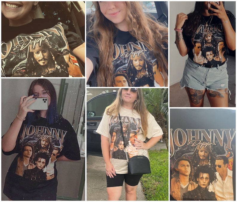 Johnny Depp Merch Pirate Tee with RottenBorn Homage - Image 3