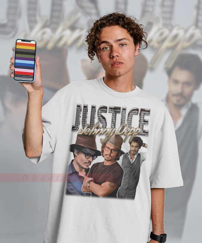 Justice for Johnny Depp Pirate Vintage Tee for Fans and Gift - Image 3