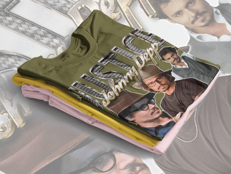 Justice for Johnny Depp Pirate Vintage Tee for Fans and Gift - Image 4