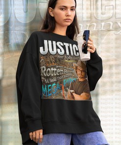 Justice for Johnny Depp Sweatshirt - Mega Print Homage Sweater for Fans
