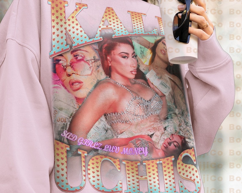 Kali Uchis Telepatia Sweatshirt - Vintage 90s Homage Tee for Retro Fans - Image 2