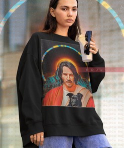 Keanu Reeves Sweatshirt - Cyberpunk Homage Sweater for Fans