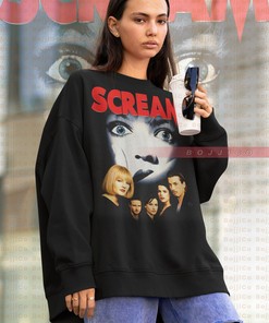 Kill3r Homage Fan Made Sweatshirt, Drew Barrymore SCREAM Sweater Tee