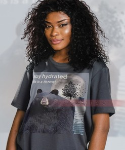 Large Black Bear Lover Shirt, Sad Bear Meme Unisex Tee, Honey Bear Sweatshirt