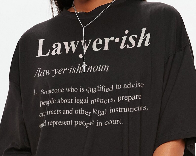 Lawyer-Ish Unisex Tee, Attorney Shirt, Funny Law School T-Shirt, Graduation Gift, Future Lawyer Apparel - Image 2