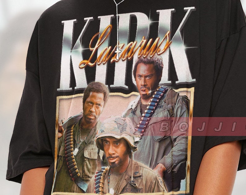 Lazerus Robert Downey Jr Shirt - Tropic Thunder Kirk Lazarus Shirt - Ben Stiller Les Grossman Shirt - Image 2