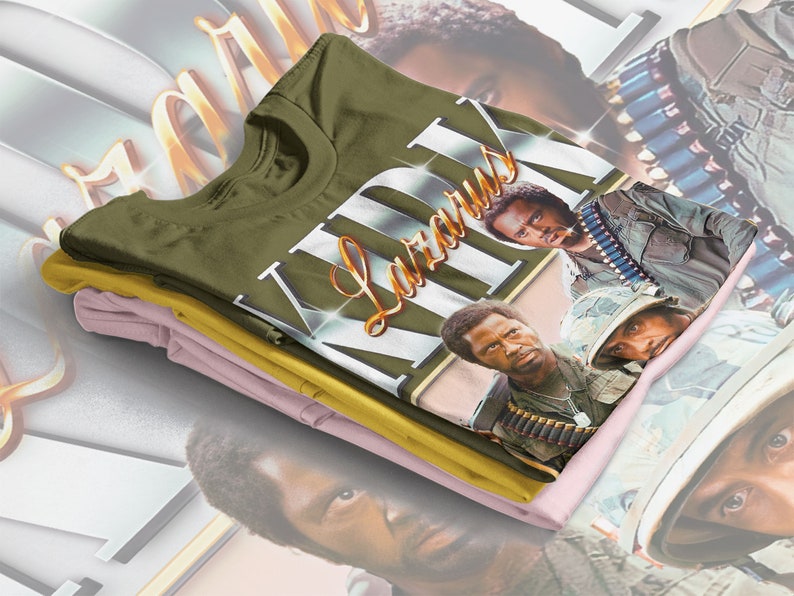 Lazerus Robert Downey Jr Shirt - Tropic Thunder Kirk Lazarus Shirt - Ben Stiller Les Grossman Shirt - Image 4
