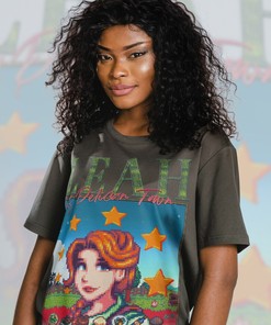 Leah Stardw Vally Tee, Farming RPG Video Game T-Shirt, Character Leah Tshirt, Harvst Moon Fan Apparel