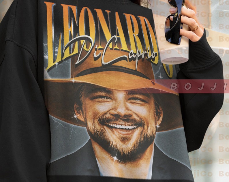 Leonardo Dicaprio Retro Shirt, Titaniic Tee - 1998, Django Movie Fan Gift, 90s Movie Tees, Leonard Dicaprio T Shirt - Image 2