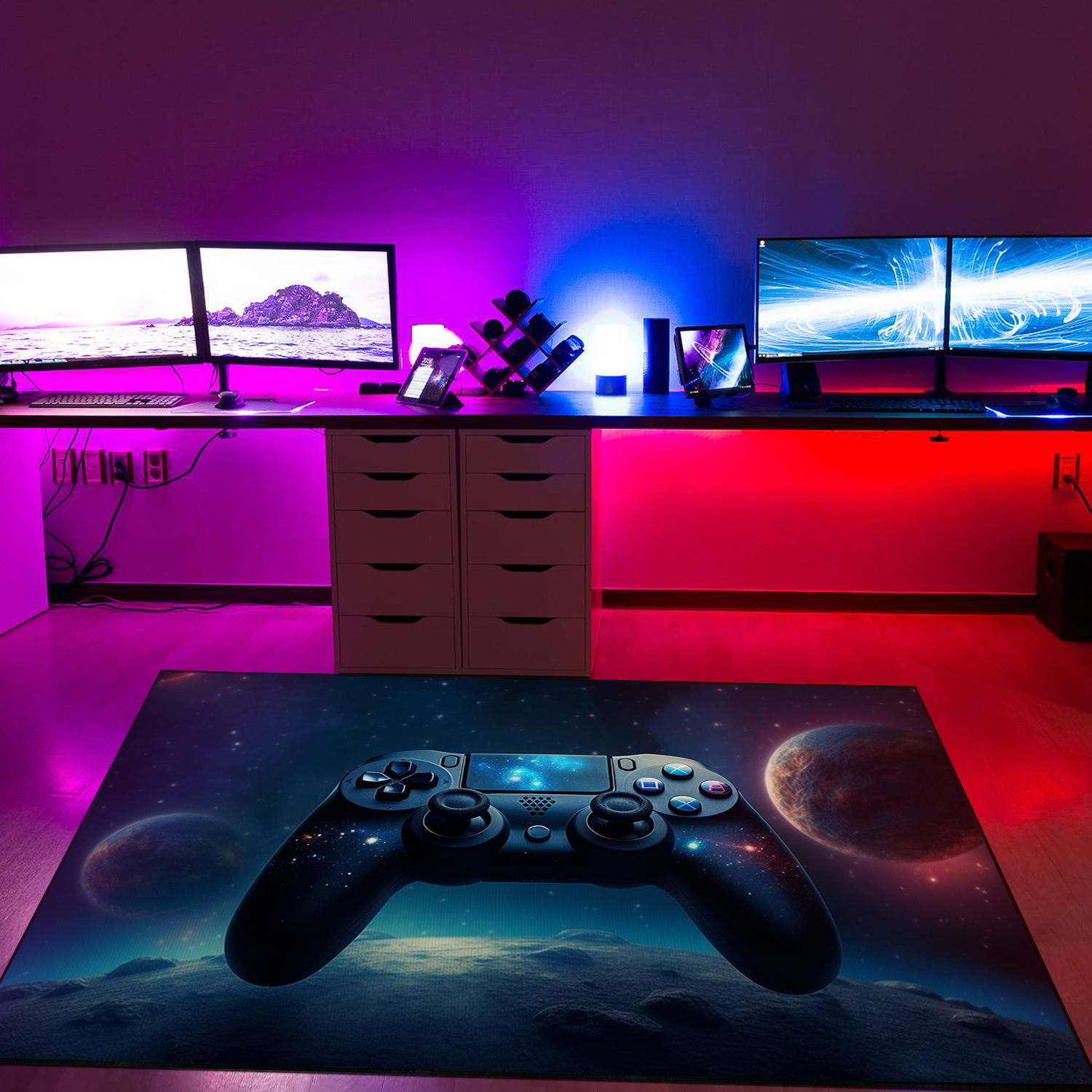 Level Up Your Room with Personalized Game Room Controller Rugs - Perfect for Teen Boys - Image 4