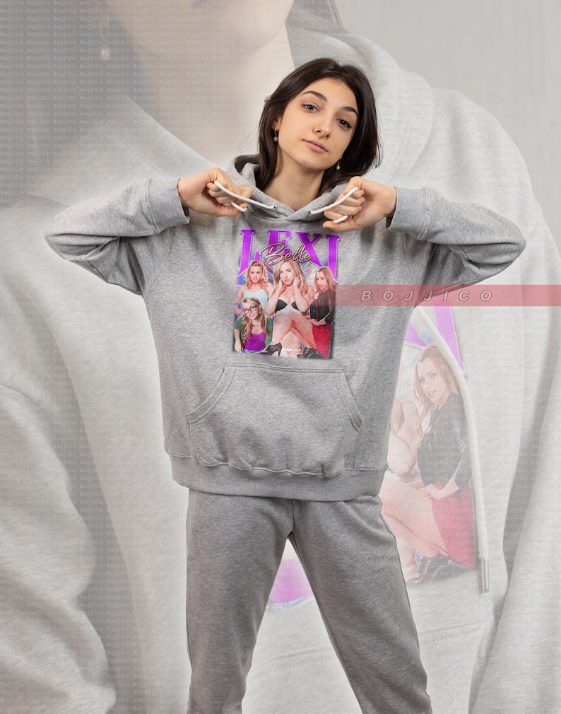 Lexi Belle Vintage Sweatshirt - Adult Film Actress Homage Tshirt for Fans - Image 4