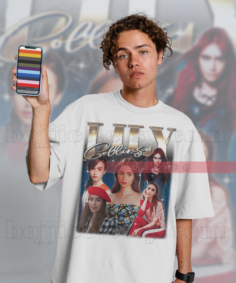 Lily Collins Inheritance Sweater, Vintage Homage Shirt, Rosie Dunne Tee, Retro 90s Fan Tees, Great Gift Idea - Image 3