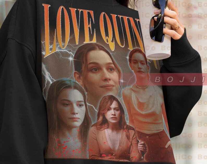 Love Quinn Vintage Sweatshirt - You Tv Series Homage Sweater for Fans - Image 2