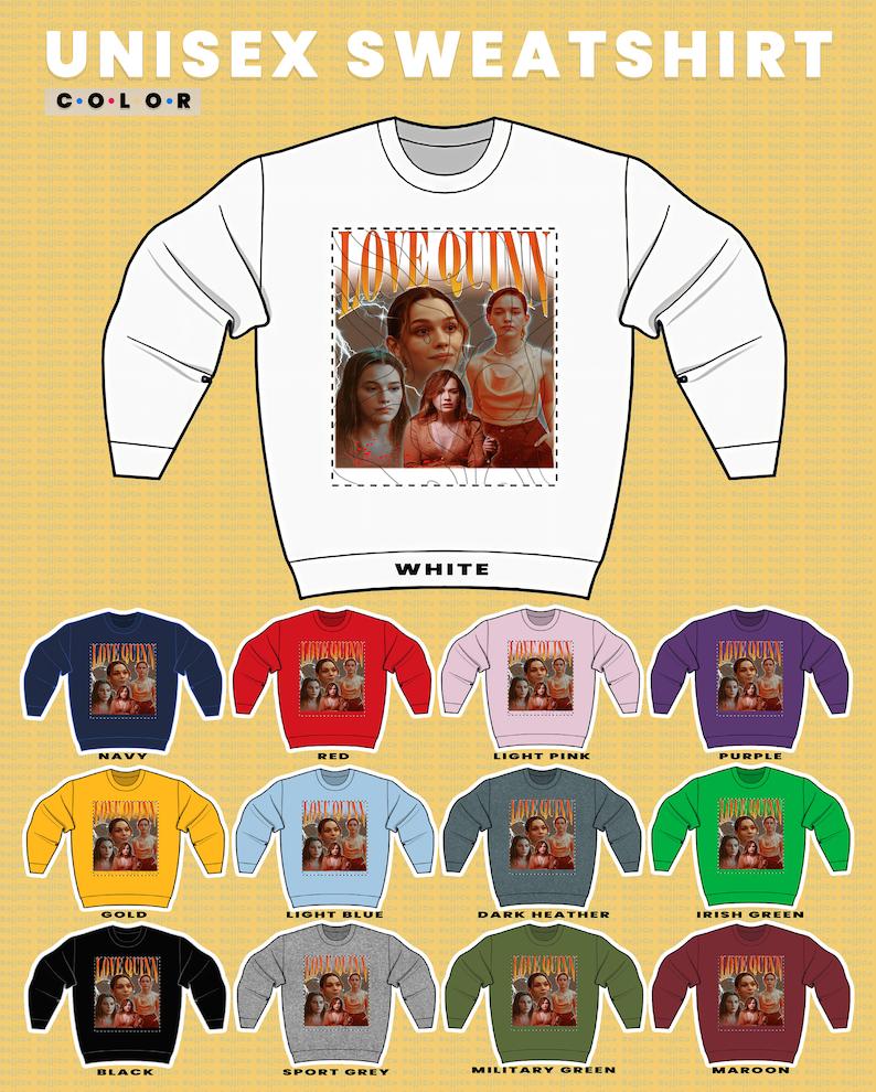 Love Quinn Vintage Sweatshirt - You Tv Series Homage Sweater for Fans - Image 3