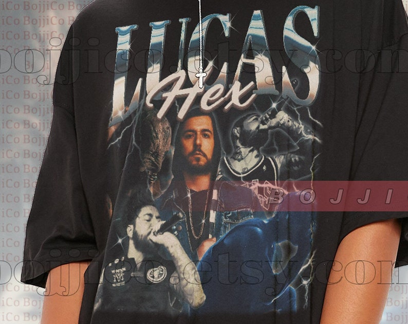 Lucas Hex Scranton Rapper Tee - Vintage Shirt for Hip-Hop Fans - Image 2