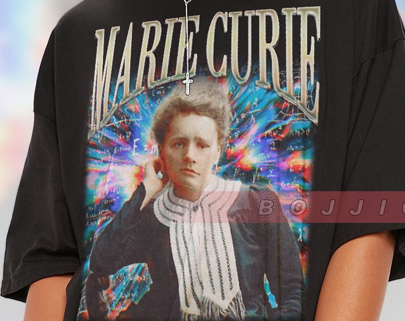 Marie Curie Vintage Shirt, Noble Prize Winner, Physicist Marie Curie T-Shirt - Image 2