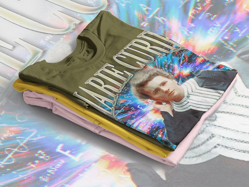 Marie Curie Vintage Shirt, Noble Prize Winner, Physicist Marie Curie T-Shirt - Image 4