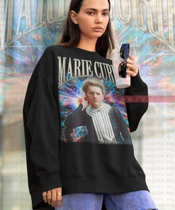 Marie Curie Vintage Sweatshirt - Noble Prize Winning Physicist Homage Sweater for Fans