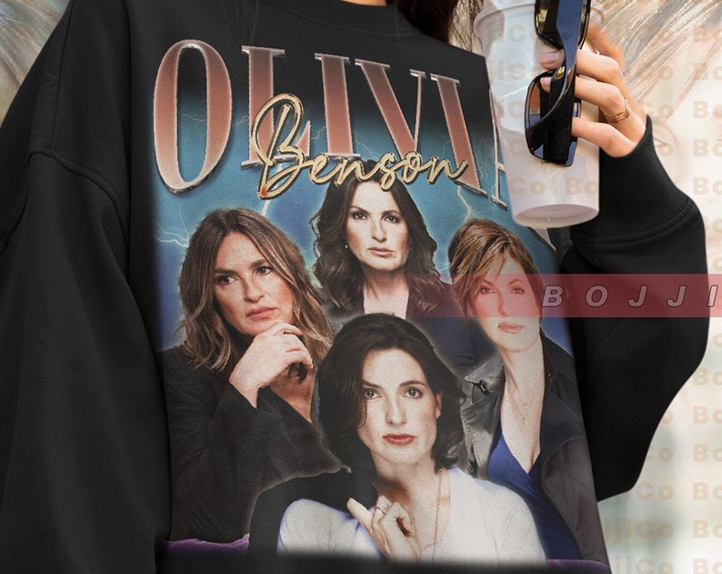 Mariska Hargitay Tees & Elliot Stabler Sweatshirt for Law & Order SVU Fans - Image 2