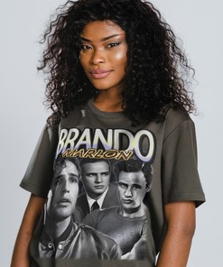 Marlon Brando Homage Tee - Vintage Tribute to a Style Icon