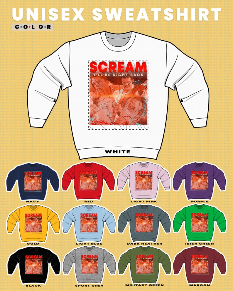 Matthew Lillard Fan Sweatshirt, Sidney Actress Actor Stu Macher Tee, Classic Scream Horror - Image 3