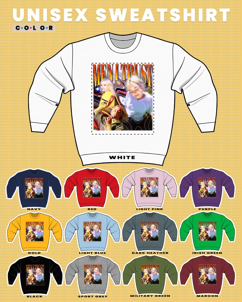 Men I Trust Homage Sweatshirt - Indie Band Fan Gift - Image 3
