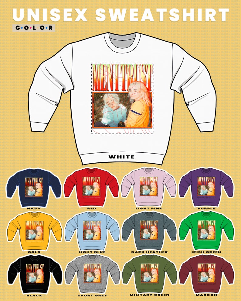 Men I Trust Unisex Heavy Sweatshirt - Indie Band Fan Gift - Image 3