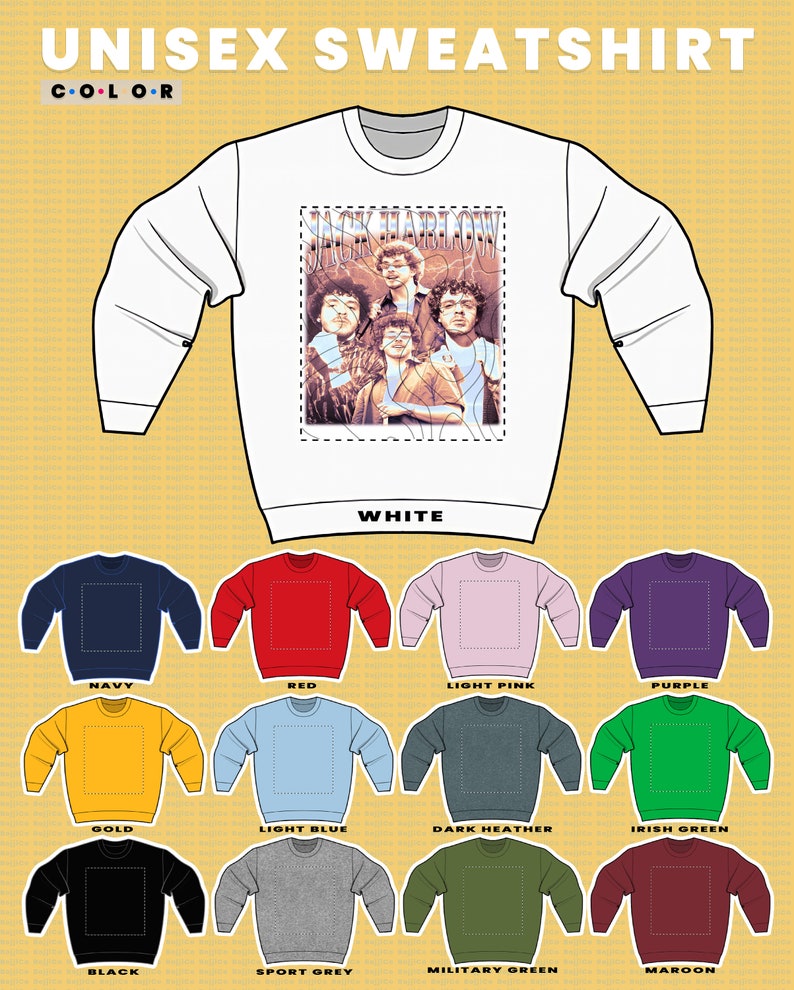 Men's Jack Harlow 90s Shirt - Rapper Hip Hop ft. Doobie Style, Industry Baby Sweater & Homage Hangout Sweatshirt - Image 3