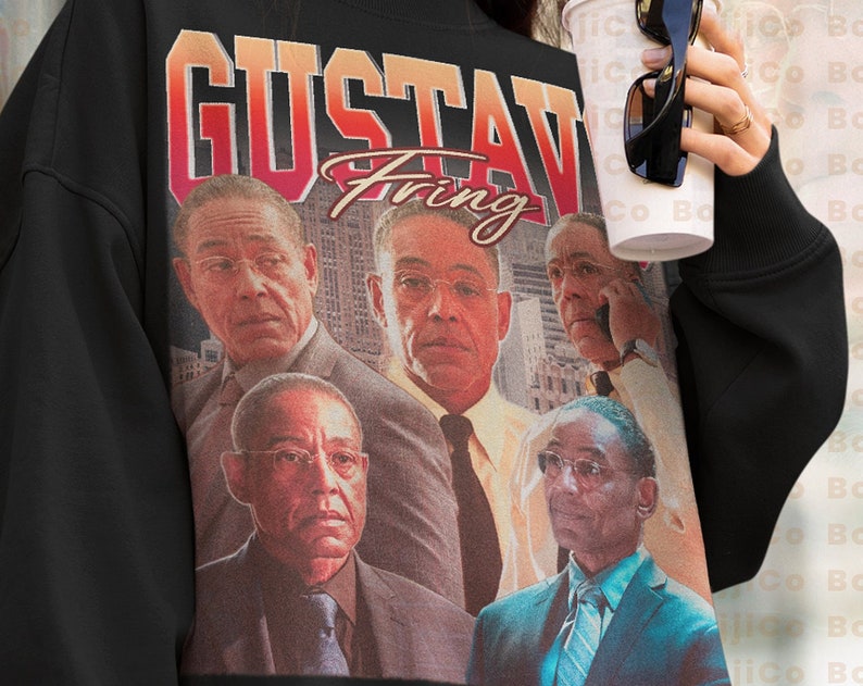 Mexican GUSTAVO FRING Hoodie, Vintage Retro Sweatshirt with Los Pollos Gustavo Fring Chille Sweater and Salamanca - Image 2