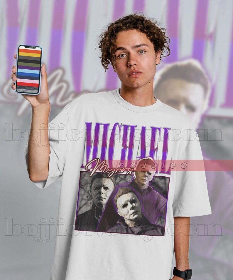 Michael Myers Horror Shirt, Friday the 13th Horror Tee, Halloween Vintage Shirt - Image 3