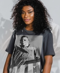 Michael Myers Horror Tee - Classic Homage to Horror Genre