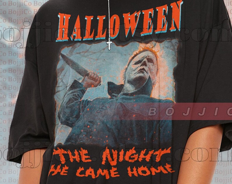 Michael Myers Night Home Sweater, Horror Collector Tee, Mens Friday the 13th Horror Shirt - Image 2