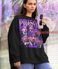 Michael Scott Biatch Shirt and Office Tee with Prison Mike Hoodie