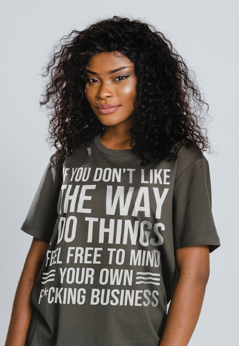 Mind Your Own Business Middle Finger Shirt - Show Your Attitude with This Unisex Tee