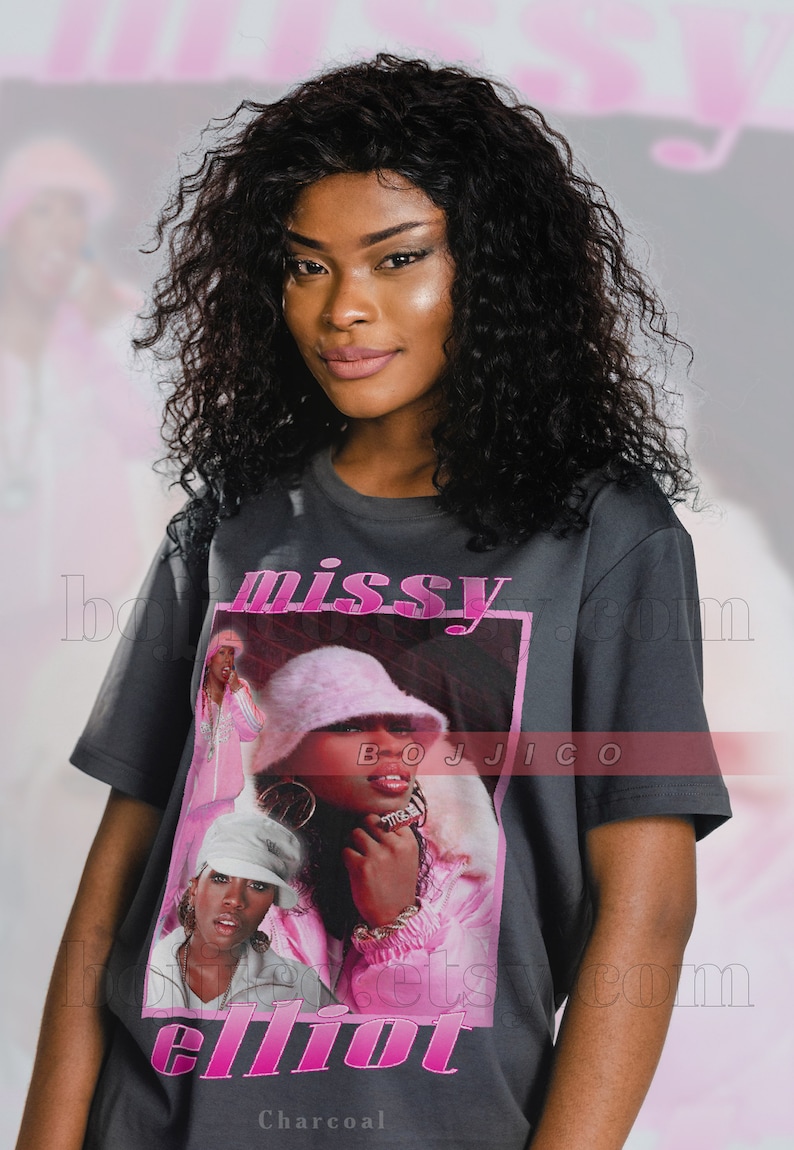 Missy Elliot 90s Homage Shirt, Retro Missy Elliot Fan Tee, Vintage Missy Elliot Merch Gift, 90s Sweater for Fans