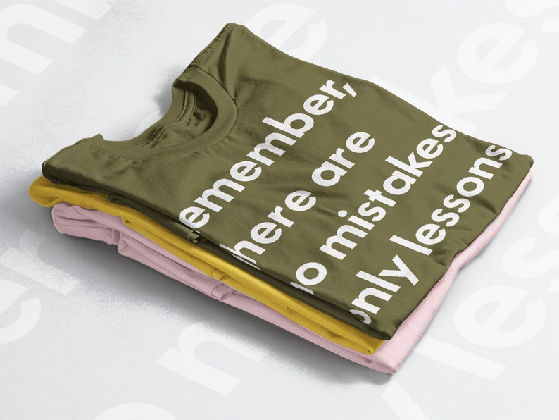 Motivational Gym Shirt, Remember There Are No Mistakes Tee, Workout Tshirt, Fitness Motivation Shirt, Gym Gift - Image 4