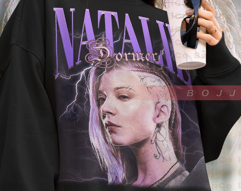 Natalie Dormer Vintage Shirt, Tudors Hoodie, Retro Natalie Dormer Sweater, Dormer Fan Gift Sweatshirt - Image 2