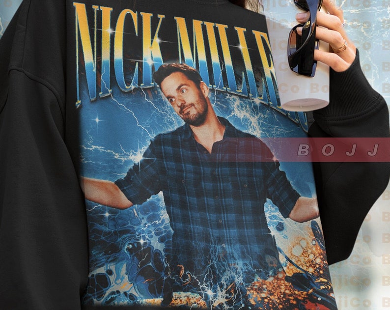 Nick Miller Vintage Homage Sweatshirt - Retro TV Show Fan Gift - Image 2
