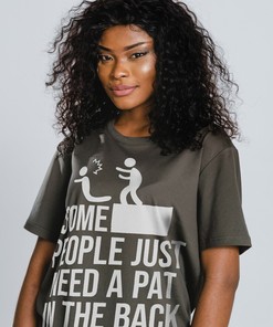 Offensive Pat on the Back Unisex T-Shirt, Sarcastic Women Gift, Hilarious Quote Tee